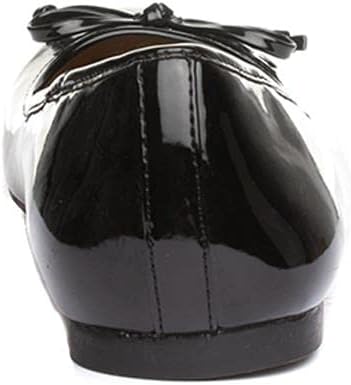Lilley Womens Black Patent Ballerina Slip On Shoe