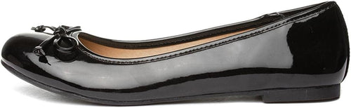 Lilley Womens Black Patent Ballerina Slip On Shoe