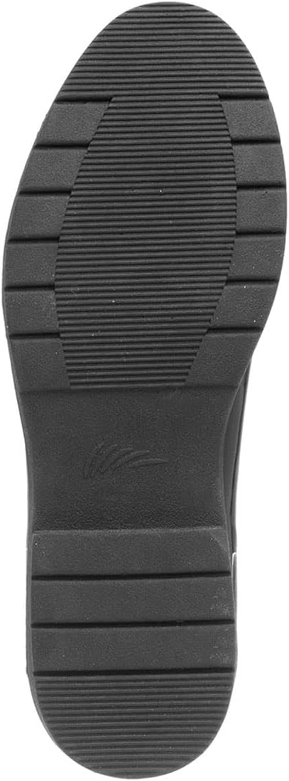 Lilley Womens Black Slip On Patent Loafer Shoes