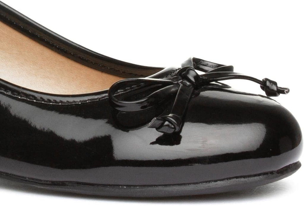 Lilley Womens Black Patent Ballerina Slip On Shoe