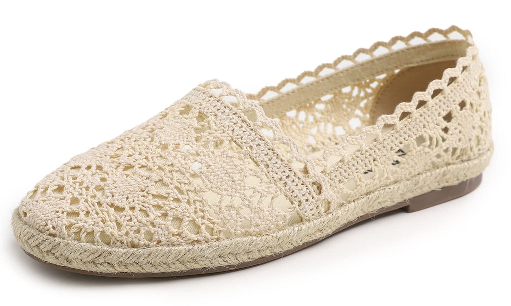 Feversole Close Toe Espadrilles Women's Comfort Breathable Slip On Flats Shoes