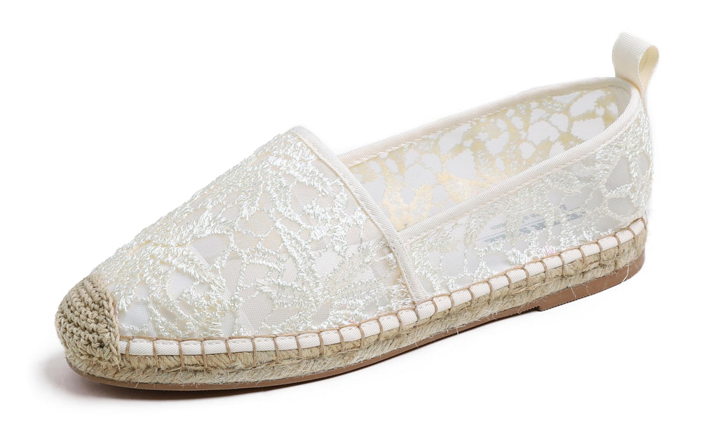 Feversole Close Toe Espadrilles Women's Comfort Breathable Slip On Flats Shoes