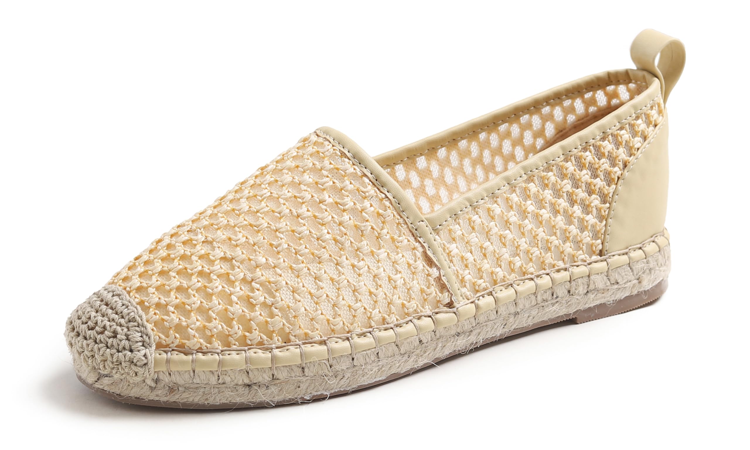 Feversole Close Toe Espadrilles Women's Comfort Breathable Slip On Flats Shoes
