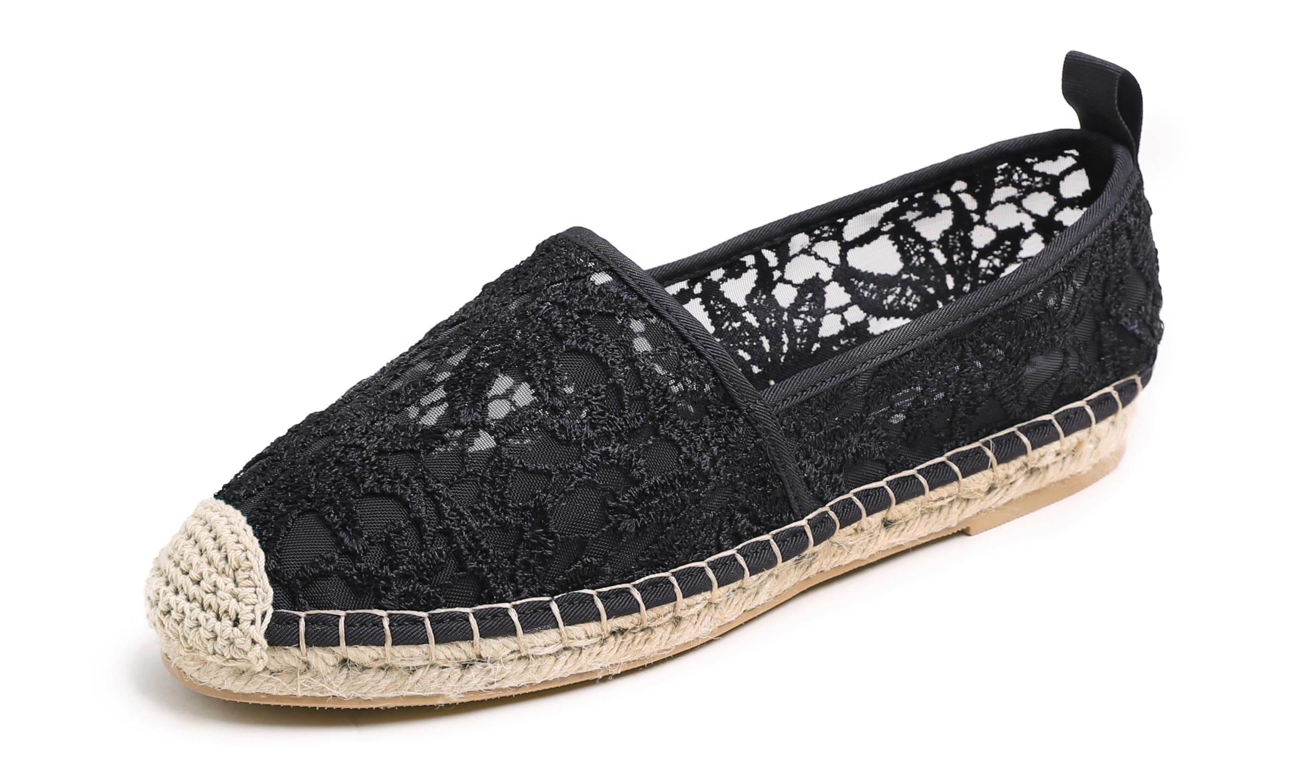 Feversole Close Toe Espadrilles Women's Comfort Breathable Slip On Flats Shoes